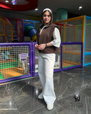 وست زنانه مینیمال رنگ موکا ترند 2026