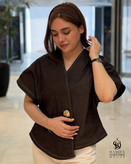 وست زنانه تک دکمه با طراحی مینیمال